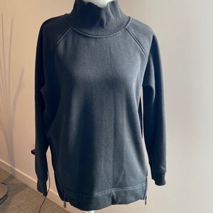 Cozy Karma side zip funnel neck sweatshirt